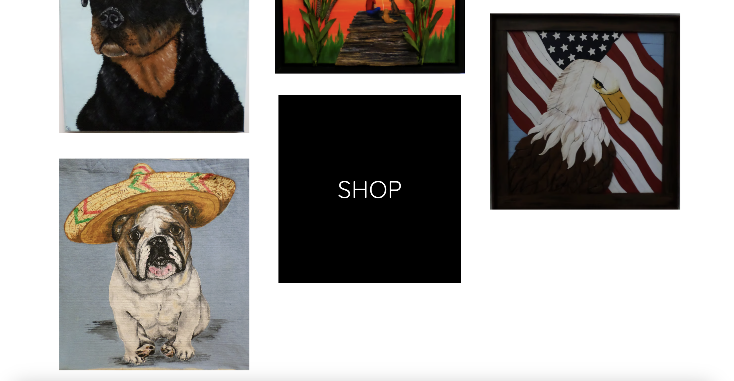 Sunny Pine Art Website Screenshot 2