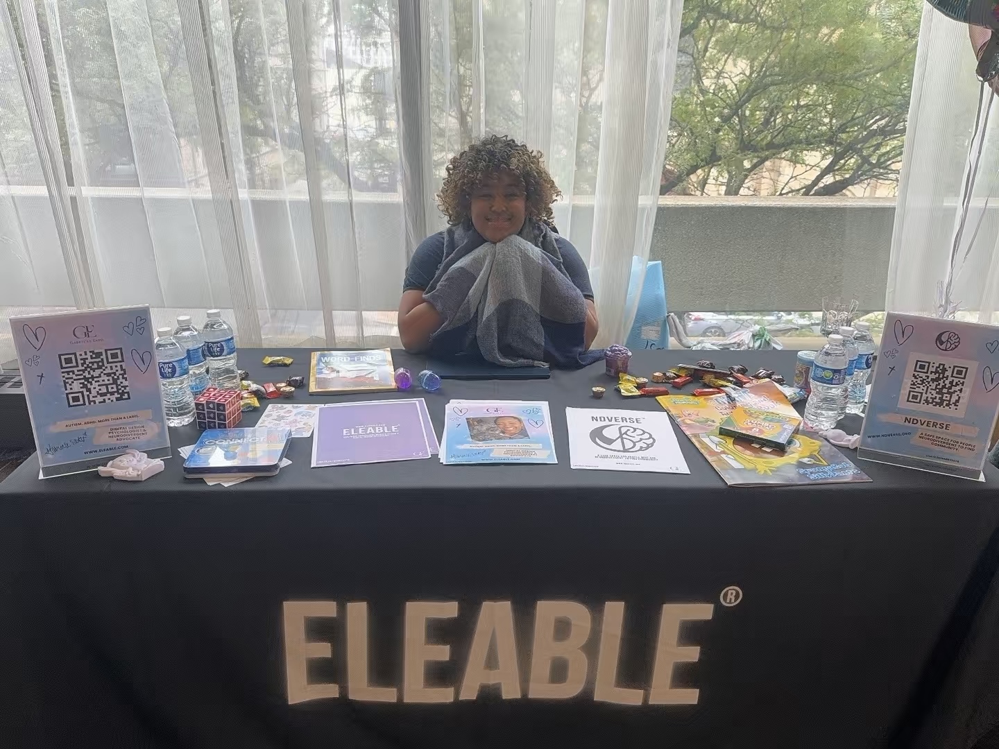 Gabrie'le Eato attending a NAMI Ohio mental health advocacy event and youth leadership gathering in Columbus, Ohio.