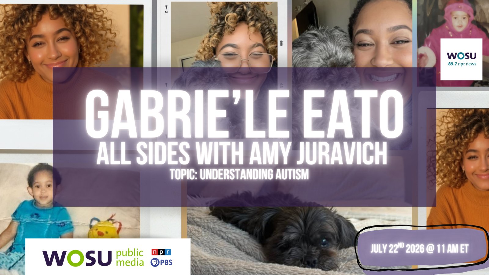 WOSU Public Media 89.7 NPR News All Sides with Amy Juravich featuring Gabrie'le Eato on July 22, 2026 at 11:00 AM Eastern Time.