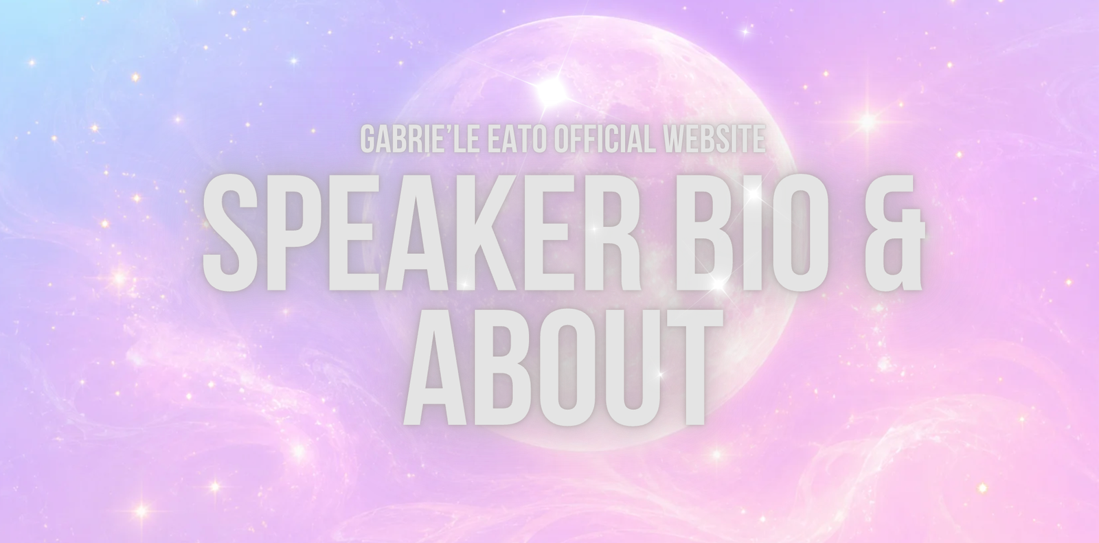 Gabrie'le Eato speaker bio