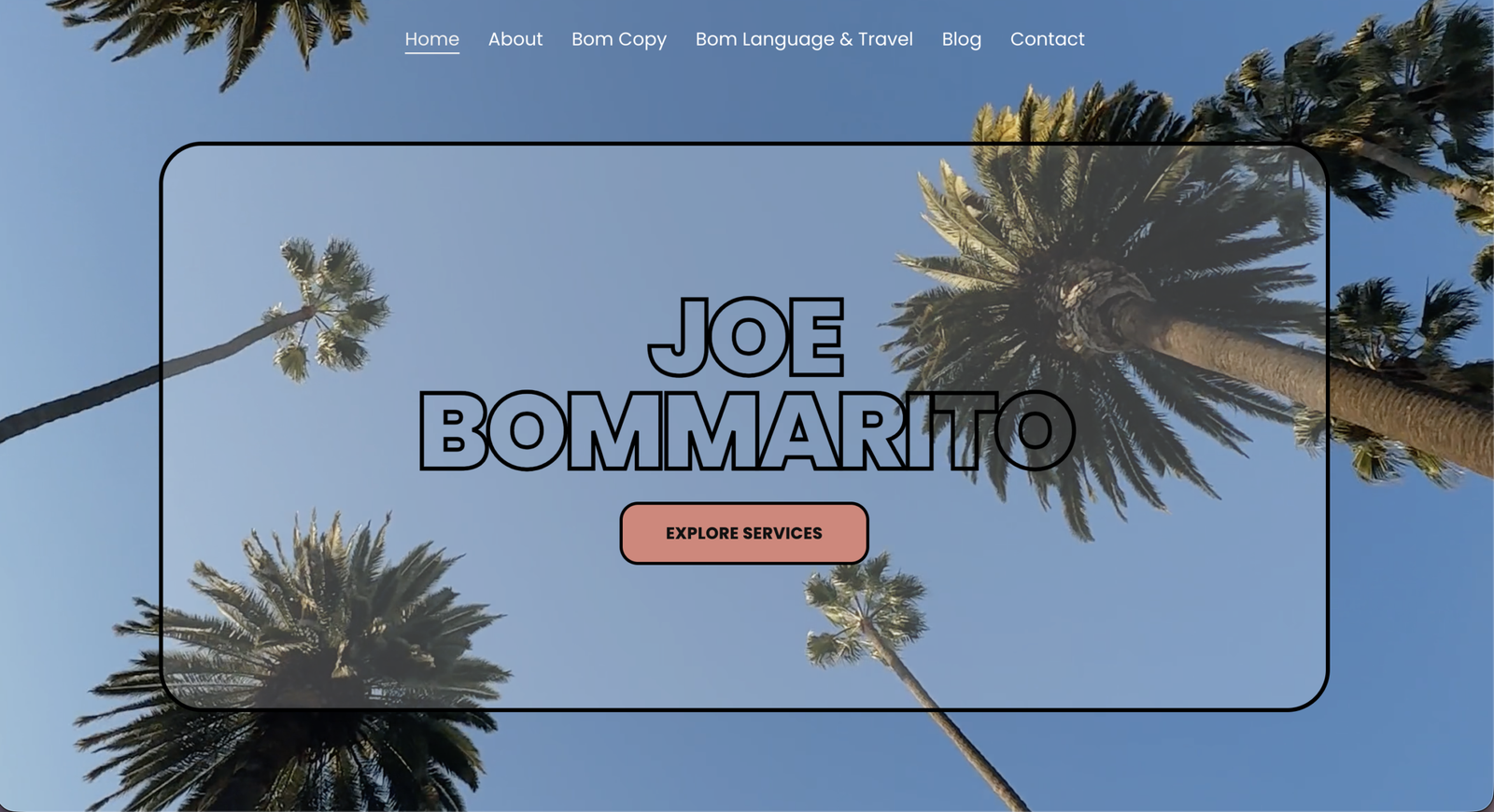 Personal brand website