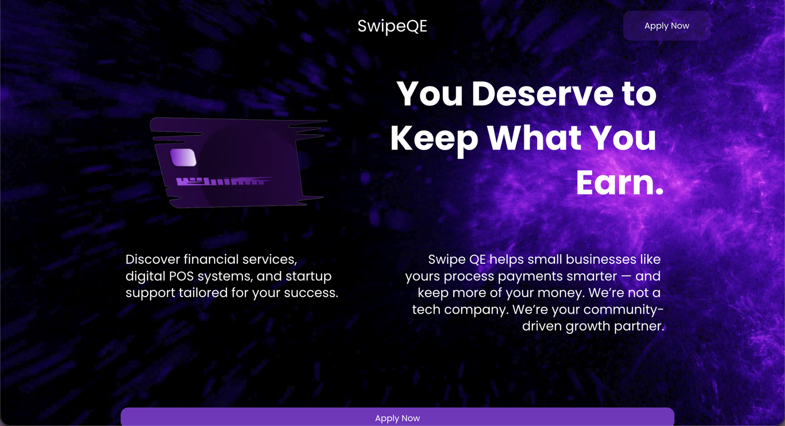 Payment processing company website