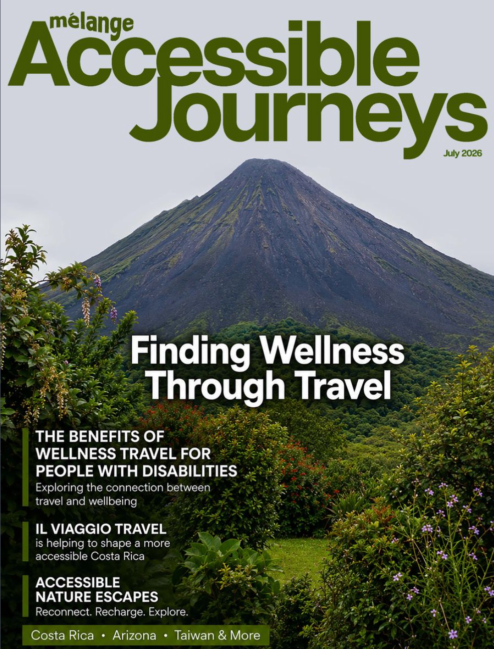 Gabrie'le Eato featured as guest editor in the July 2026 edition of Mélange Accessibility Journeys Magazine