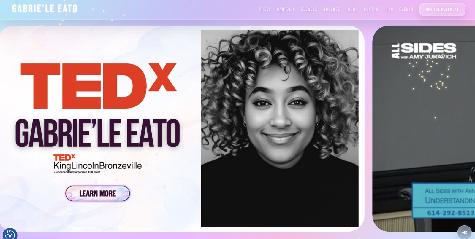 Personal brand website